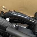 All Terrain Knee Scooter for Adults, Foldable Rolling Knee Scooter with DIY Stickers & Shock Absorber, Steerable Knee Walker for Broken Foot, Ankle Injuries & Surgery, Better Crutch Alternative (Cool Black)