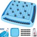 Magnetic Game Chess, Magnet Chess Game with 28pcs, Magnetic Board Games for Kids and Adults, Gifts for Boys & Girls, 2-4 Players (Blue 28)