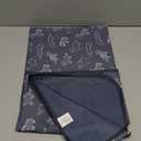 Blissful Diary Baby Splat Mat for Under High Chair, 50.4 x 50.4 Inch Wipeable Splash Mat, Waterproof and Washable, Anti-Slip Floor Protector, Safari Animals