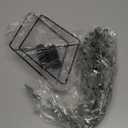 Jexine 4 Pcs Hanging Planters with Artificial Eucalyptus Metal Hanging Vase Indoor Plants Holder Modern Geometric Boho Bathroom Wall Decor for Living Room Home Office(Black)