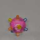 Jumping Activation Ball with Colorful Flashing Led Light and Music, Automatically Bouncing Ball Suitable for Dogs Playing Indoors and Outdoors (Red)