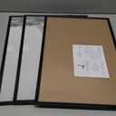 upsimples 12x18 Picture Frame Black Pack of 3, Scratch-Proof Poster Frames 12 x 18 for Photo Gallery - Slide-In Strips, Horizontal or Vertical Wall Mounting