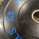 Fitvids 2-Inch Olympic Bumper Plates, Perfect Weight Plates for Weightlifting and Strength Training, Multiple Weights