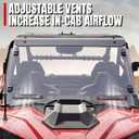 A & UTV PRO Front Vented Full Windshield for Polaris RZR PRO XP 2020-2024, RZR Turbo R 2022 2023 2024, Clear Heavy Duty Hard Coated Adjustable Vents Accessories, Replace OEM # 2883756, 2 Seater