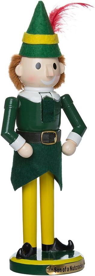 Kurt Adler Wooden Buddy The Elf Nutcracker, 11"