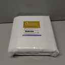 OWENIE Bob White Curtains 84 Inch Length 2 Panels Set for Living Room Bedroom, Light Filtering Rod Pocket Faux Linen Textured Curtain Drapes 84 inches Long, 2 Pcs Each 40Wx84L Inch, White