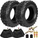 FVRITO 13x5.00-6 Tires and Inner Tube for Razor Dirt Quad Yerf Dog Motovox MGK10 CK100 SK100 Go Kart TaoTao E1-350 E1-500 E2-350 E2-500 ATV 4 Wheeler Lawn Mower Yard Tractors Garden Hand Trucks 2 pack