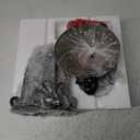 VIANIS Outdoor Pendant Light Lantern, Farmhouse Outdoor Chandelier, Vintage Outdoor Hanging Lights with Seed Glass, Brown Ceiling Lights for Porch, Porch Lights Ceiling for House (Medium Size, Oil-Rubbed Bronze)