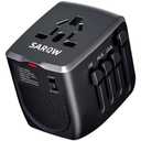 SARQW Travel Converter Adapter Voltage Converter That Steps Down 220 Volts to 110 Volts for use in Over 200 Countries