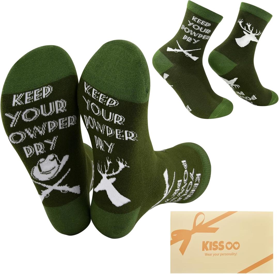 4 x Stocking Stuffers for Men Teen Boys Adults Funny Socks Christmas Birthday Gaming Gifts for Men Dad Boyfriend Son Him (Green)