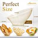 Liacere 16PCS Gold Plastic Serving Bowls - 54 OZ Angled Table Salad and Fruit Bowls Disposable for Chip & Candy - Ideal for Party & New Year
