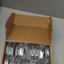 Home Expert 40 Pack (20 Pairs) 3/8 Inch Inset Cabinet Hinges, Self-Closing Face Mount Hinges with Door Bumpers, Polished Chrome for Kitchen Cabinets, Bathroom Vanities, Furniture Doors