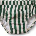 Infant Baby Boys Swim Diapers Washable Reusable Swimming Diaper Waterproof Swim Pant Green Striped Swimsuit 9-12 Month