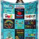 Teachers Gifts for Women, Unique Teacher Appreciation Gifts Idea, Best Teacher Ever Gift Blanket 60"X50", Teachers' Day