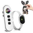 Ultra-Small Dog Shock Collar, Ultra-Light & Thin Dog Training Collar with 1300ft Remote, Tailored for Small Dogs 5-15lbs & Medium Dogs, 198-Level Precise Control, Waterproof, Rechargeable(White)