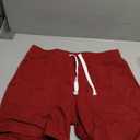 AMY COULEE Mens Athletic Workout Shorts 5.5" Cotton Casual Shorts Elastic Waist Joggers Sports SweatShorts (Large, Burgundy)