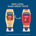 Hellmann's Spicy Mayonnaise Dressing Squeeze Bottle For a Rich, Creamy Condiment Made with Real Chili Peppers 11.5 oz, No BB Date