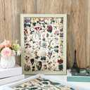 Fainne Set of 6 Plant Poster Vintage Botanical Prints 12 x 16 Inch linen Decorative Wrap Poster Tree Art Picture Vintage Mushroom Floral Nature Decor Cactus Prints