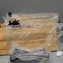 4 Set of Floating Bookshelf, Pine Wood Invisible Bookshelf, Hanging Bookshelves for Wall, Unique Space Saving Wall Bookcase (16.5L8.7W1.5H)