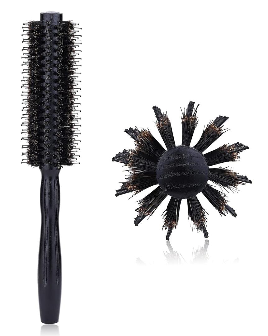 PERFEHAIR Round Hair Brush - 1.8 Inch, Boar & Nylon Bristle Volumizing Roller Hairbrush for Women or Men'S Short, Medium, Fine, Thin Hair Blow Drying Or Styling