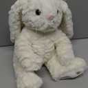 Bearington Nibbs The Stuffed Rabbit Plush, 15 Inch White Bunny Stuffed Animal, White Easter Bunny