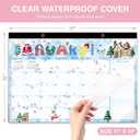 2026-2027 Wall calendar, January 2026 to June 2027, with thick paper, christmas style Wall calendar