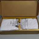 Wokceer 7.2 FT Wedding Arch Backdrop Stand and White Arch Cover, Metal Arch Stand with Arch Stand Cover for Birthday Party Wedding Ceremony Bridal Baby Shower Event Decor