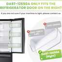 DA63-06963A DA97-12650A Door Shelf Bin (Right) for Sams-ung Refrigerator Door Shelf RF260beaesg RF260beaesr RF260beaeww RF263beaesr, Sam-sung Fridge Door Shelves by AMI PARTS