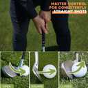 Pro Golf Grip Trainer - 3 Rotation Control Golf Swing Training Aid | PGA-Validated Golf Training Aid for Posture Correction | Ergonomic Swing Grip Pad with Pressure Sensors (Orange)