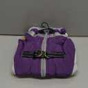 FUAMEY Dog Coat for Medium Dogs,Waterproof Dog Winter Jacket with Harness Built in Puppy Cold Weather Coats Reflective Pet Vest with Zipper Warm Fleece Dogs Snowsuit Windproof Purple M (M(chest:21in))