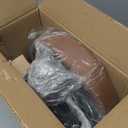 FURWOO Adjustable Salon Chair Small Rolling Stool with Wheels for Spa Salon Massage Home Office Brown