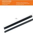 Tecmojo 14U Vertical Rack Rail Pair Kit DIY Rack Rails Kit, 12-24 Screws Included to Mount Equipment 2U-20U