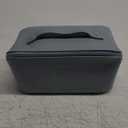 EACHY Travel Makeup Bag,Large Capacity Cosmetic Bags for Women,Waterproof Portable Pouch Open Flat Toiletry Bag Pattern Makeup Bag (Medium, AJ-Blue)