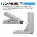 Adjustable Universal Roof Mounting Brackets for Retractable Awnings, Heavy-Duty Multifunctional Bracket Set, Suitable for Rooftop Houses
