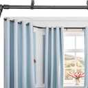 Heavy Duty 1 Inch Corner Curtain Rods Set 30-87 Inch Curtain Rod for Windows L Shaped Curtain Rods Window Curtain Rods Set (Black)