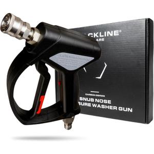 Blackline Snub Nose Pressure Washer Gun - 5000 PSI Snub Nose Pressure Washer Gun with Modern Quick Connect Attachments