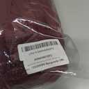 SCOMCHIC Women's Plus Size Dress Long Sleeve Square Neck Swiss Dot Chiffon Dress Smocked A Line Ruffle Fall Maxi Dresses Burgundy, 3XL