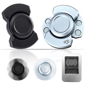 Alloy Metal Fidget Toys Adults,3-in-1 Silent Fidget Spinner,Stress Relief fidgets,Sensory Toys for Adult (2 Pcs)