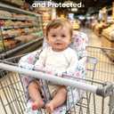 Padded Shopping Cart Seat Cover for Baby, Pink Floral