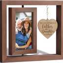 Tiblue Christmas Gifts for Dad from Daughter Son Kids Best Dad Gifts Papa Father Picture Frame 4x6 Father in Law Christmas Gift for Daddy Who Wants Nothing Birthday Gift for Step Bonus New Daddy