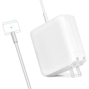 85W Mac Book Pro Charger,Charger Adapter with Fast Charging,Replacement AC 2T-Tip Connector Power Adapter,Laptop Charger Compatible with MacBook pro & Air 13 inch-15 inch Retina After Mid 2012 (White)