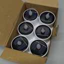 VOOKRY 6 Pcs Solar Tea Lights Outdoor - Flickering Solar Candle Lights Flameless Dusk to Dawn Lighting Waterproof Rechargeable LED Candles for Lantern Garden Camping Party Home Decorations,2.3''x2.1''