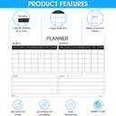 Wall Calendar Large Wet & Dry Erase Laminated Two Month Wall Planner, Size 36" x 24" (Tube shipping)
