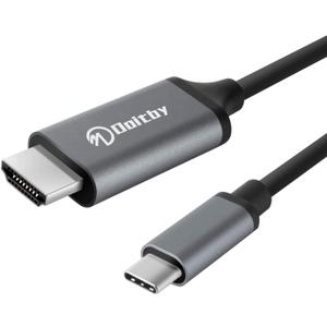 USB C to HDMI Cable 4K, USB Type C to HDMI Cable Adapter for iPhone 15/15 Pro/Max, Samsung Galaxy S24/S23/S22/S21/S20/Note20, MacBook Pro/Air, iMac, Steam Deck, Surface, Dell and More-10ft