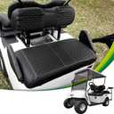Golf Cart Diamond Seat Cover Kit, Fit for EZGO TXT OEM Ordinary Seat Cushion, Golf Cart Vinyl Seat Cover No Need to Use Gun Nails (Black)
