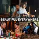 SisiHokai Portable Cordless Lamp, 3-Way Touch USB Rechargeable Battery Operated Table Lamp, Minimalist Small Lamp for Bedside and Kitchen, Ambient Light for Dining and Bar, Grey (Gray)