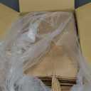 Ginkgo 100 Pcs Paper Gift Bags with Handles, Medium Size Brown Paper Bags 8x4.25x10.25 Inch, Kraft Bag Bulk for Party, Favor, Holiday, Goodie, Grocery and Shopping