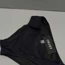 Zmart Women Standard Strappy Bikini Bottoms Full Coverage Bathing Suit Cutout Swim Low Rise Swimsuit Bottom (X-Small, Black 1)