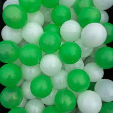 Shappy 180 Pcs Soft Plastic Balls, Crush Proof Ocean Balls Reusable for Photo Booth Props Play Tent Swimming Party Holiday Decoration(Green, Light Green, White)