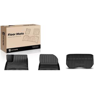 Replacement Parts for 6X Front&Rear Side Black Floor Mats Liners for Tesla Model 3 2021-2023 Sedan Mod-AP88P-31415